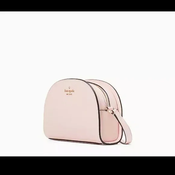 Kate Spade Perry Saffiano Leather  Dome Crossbody Bag, Chalk Pink - Picture 2 of 5
